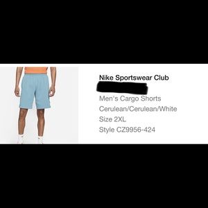 Nike club fleece shorts